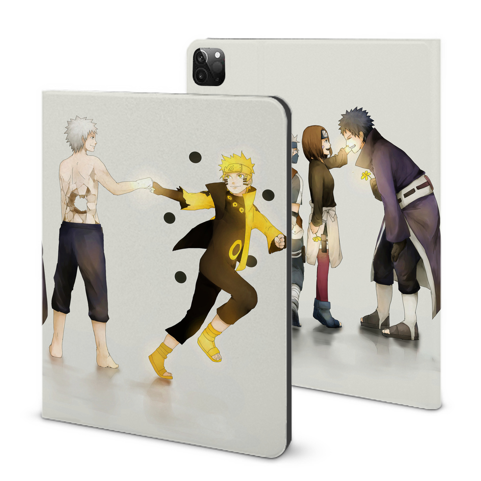 （画像用） NARUTO -ナルト- NARUTO -ナルト- 疾風伝 IPadケース ペンホルダー付き ブックスタイルデザイン